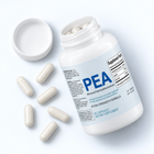 Arelora PEA open bottle with capsules